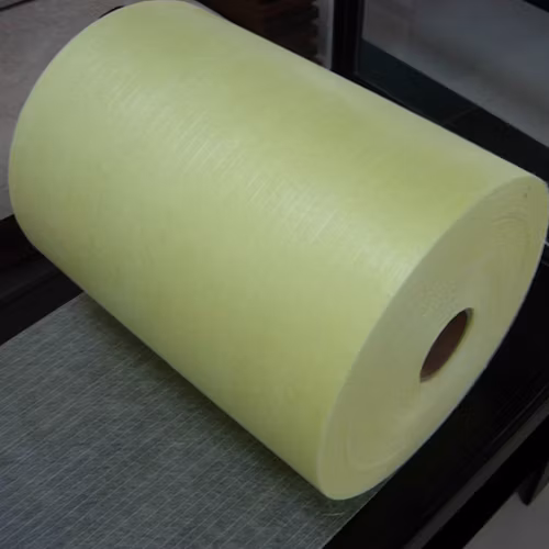 30GSM 50GSM Fiberglass Roofing Tissue Mat Yellow Color